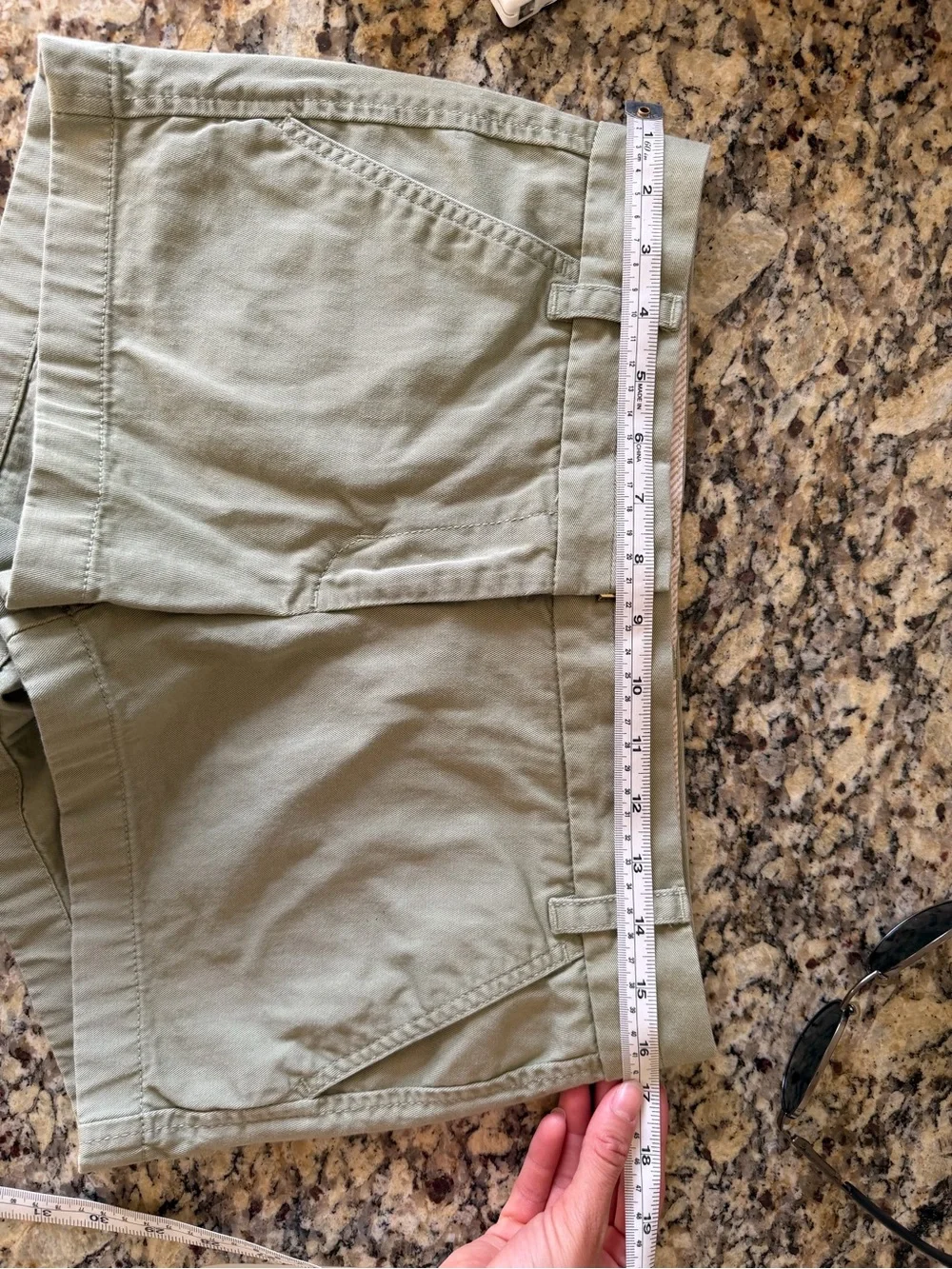 J. Crew Light Olive Cotton Bermuda Shorts